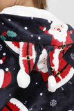 namcoverse Christmas Printed Hooded Loungewear Jumpsuit