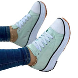 namcoverse namcoverseNew Spring autumn Women Sneakers Platform Shoes Female Lace-Up Casual Canvas Shoes Ladies Running Sports Shoes Woman trainer 43