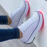 namcoverse namcoverseNew Spring autumn Women Sneakers Platform Shoes Female Lace-Up Casual Canvas Shoes Ladies Running Sports Shoes Woman trainer 43