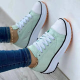 namcoverse namcoverseNew Spring autumn Women Sneakers Platform Shoes Female Lace-Up Casual Canvas Shoes Ladies Running Sports Shoes Woman trainer 43