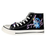 namcoverse namcoverse-Lilo & Stitch Canvas Shoes Cute Cartoon Little Monster Pattern Shoes Fashion Casual Sports High and Low Canvas Shoes