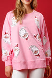 namcoverse Santa Claus Sequin Graphic Sweatshirt