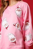 namcoverse Santa Claus Sequin Graphic Sweatshirt