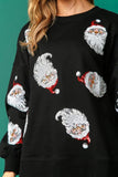 namcoverse Santa Claus Sequin Graphic Sweatshirt