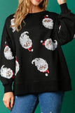 namcoverse Santa Claus Sequin Graphic Sweatshirt