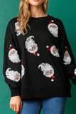 namcoverse Santa Claus Sequin Graphic Sweatshirt