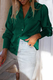 namcoverse Satin Puff Sleeve Blouse Tops