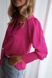 namcoverse Satin Puff Sleeve Blouse Tops