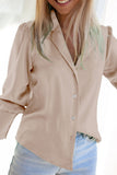 namcoverse Satin Puff Sleeve Blouse Tops