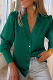 namcoverse Satin Puff Sleeve Blouse Tops