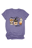 namcoverse Scary Til I Get Coffee Graphic T-shirt