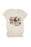 namcoverse Scary Til I Get Coffee Graphic T-shirt