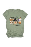 namcoverse Scary Til I Get Coffee Graphic T-shirt