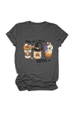 namcoverse Scary Til I Get Coffee Graphic T-shirt