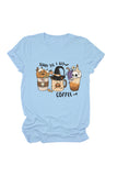 namcoverse Scary Til I Get Coffee Graphic T-shirt