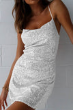 namcoverse Sequin Crisscross Back Cami Dress