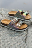 namcoverse Sequin Double-breasted Birkenstock Sandals