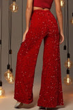 namcoverse Sequin High Waist Flare Pants