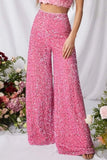 namcoverse Sequin High Waist Flare Pants