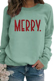 namcoverse Sequin MERRY Print Sweatshirt