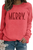 namcoverse Sequin MERRY Print Sweatshirt