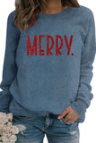 namcoverse Sequin MERRY Print Sweatshirt