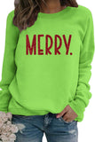 namcoverse Sequin MERRY Print Sweatshirt