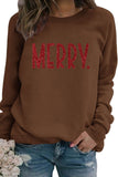 namcoverse Sequin MERRY Print Sweatshirt