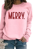 namcoverse Sequin MERRY Print Sweatshirt