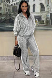 namcoverse Sequin Striped Tracksuit Set