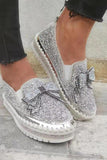 namcoverse Sequined Bow Flats