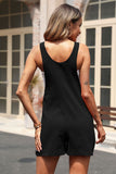 namcoverse Single-breasted Sleeveless Rompers