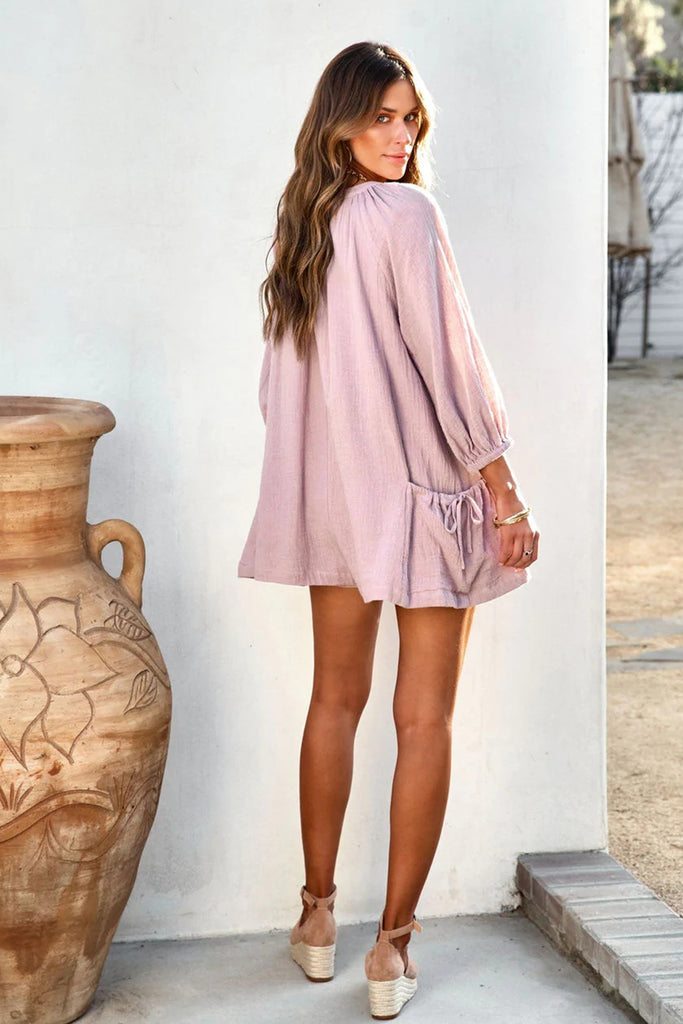 namcoverse Single-breasted Solid Color Loose Rompers