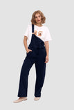 namcoverse Slant Pocket Wide Leg Denim Overalls