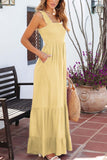 namcoverse Sleeveless Smocked Wide Leg Jumpsuits