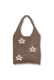 namcoverse Small Flower Hollow-out Crochet Bag