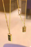 namcoverse Small Gold Brick Pendant Necklace