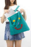 namcoverse Smiley Knitted Tote Bag