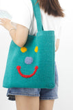 namcoverse Smiley Knitted Tote Bag