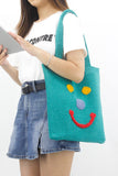 namcoverse Smiley Knitted Tote Bag