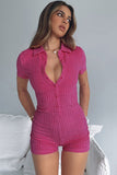 namcoverse Solid Color Button-Front Rompers