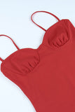 namcoverse Solid Color Corset Cami Dress