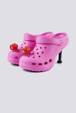 namcoverse Solid Color High Heel Clog