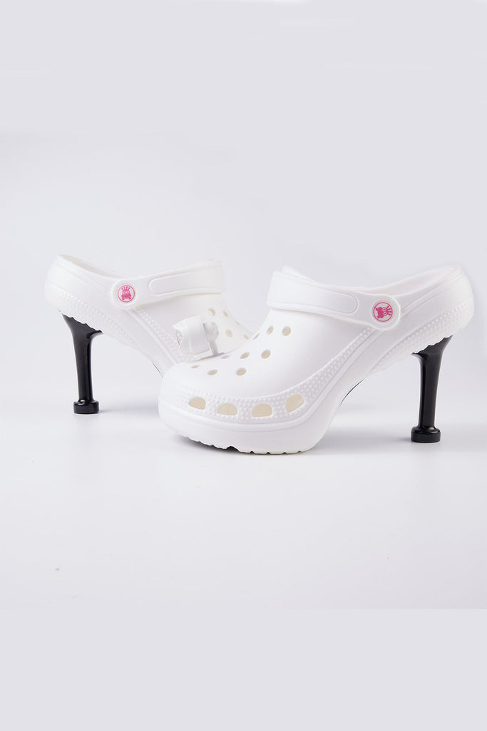 namcoverse Solid Color High Heel Clog
