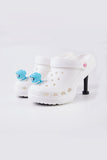 namcoverse Solid Color High Heel Clog