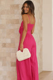 namcoverse Solid Color Knot-front Wide Leg Cami Jumpsuits