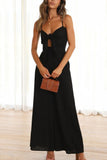 namcoverse Solid Color Knot-front Wide Leg Cami Jumpsuits