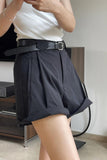 namcoverse Cuffed Hems A-line Shorts