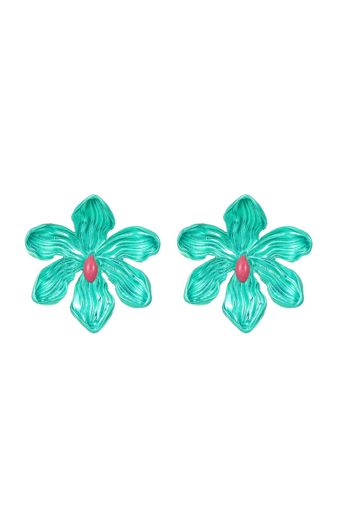 namcoverse Solid Color Petal Earrings