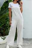 namcoverse Solid Color Sleeveless Long Pants Jumpsuits